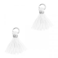 Mini Quaste 1.2cm - Silver-white